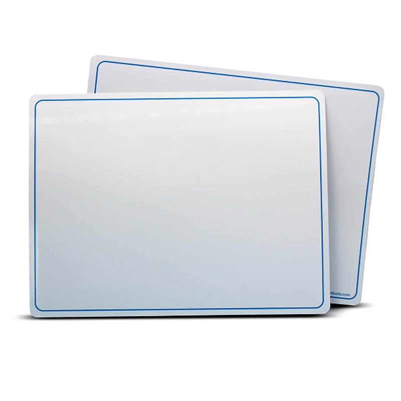 Flipside Products Dry Erase Learning Mat, Two-Sided Plain, 9"" x 12"", Pack of 48 - Image 1